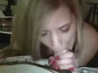 Nice girlfriend blowjob with cum in mouth