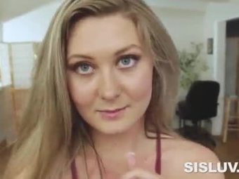 Attractive addison lee giving blowjob and laid pov